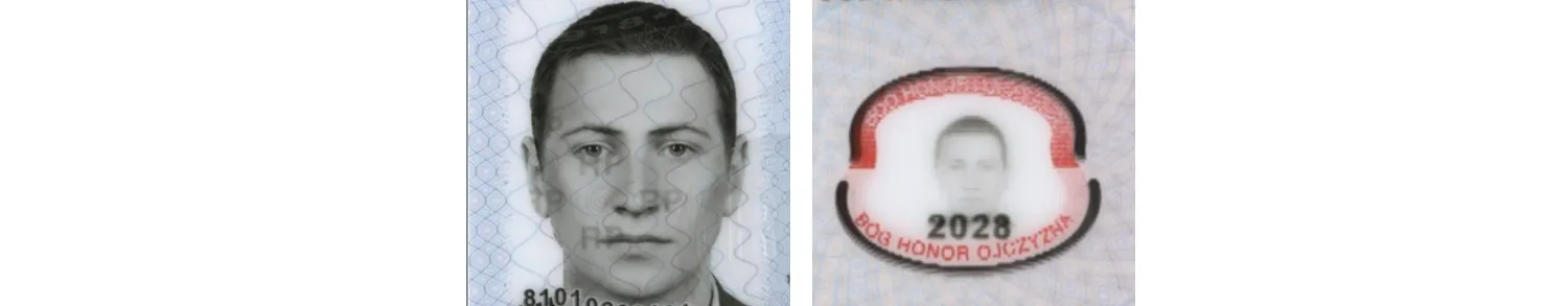 Photos in the Polish passport